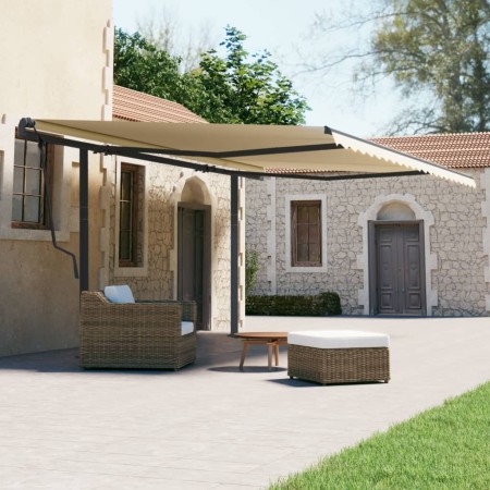 vidaXL Stützen für Markisen Anthrazit 600x245 cm Eisen 