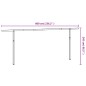 vidaXL Stützen für Markisen Anthrazit 600x245 cm Eisen vidaXL Stützen für Markisen Anthrazit 600x245 cm Eisen