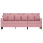 vidaXL 3-Sitzer-Sofa Rosa 180 cm Samt vidaXL 3-Sitzer-Sofa Rosa 180 cm Samt