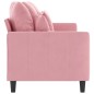 vidaXL 3-Sitzer-Sofa Rosa 180 cm Samt vidaXL 3-Sitzer-Sofa Rosa 180 cm Samt