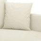 vidaXL 3-Sitzer-Sofa Creme 180 cm Samt vidaXL 3-Sitzer-Sofa Creme 180 cm Samt