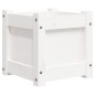 vidaXL Pflanzkübel Weiß 31x31x31 cm Massivholz Kiefer vidaXL Pflanzkübel Weiß 31x31x31 cm Massivholz Kiefer