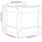 vidaXL Pflanzkübel Weiß 31x31x31 cm Massivholz Kiefer vidaXL Pflanzkübel Weiß 31x31x31 cm Massivholz Kiefer