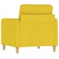 vidaXL Sessel Hellgelb 60 cm Stoff vidaXL Sessel Hellgelb 60 cm Stoff