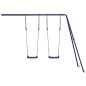 vidaXL Kinderschaukeln 2 Stk. Blau 265x185x188 cm Polypropylen vidaXL Kinderschaukeln 2 Stk. Blau 265x185x188 cm Polypropylen