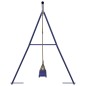 vidaXL Kinderschaukeln 2 Stk. Blau 265x185x188 cm Polypropylen vidaXL Kinderschaukeln 2 Stk. Blau 265x185x188 cm Polypropylen
