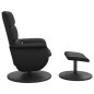 vidaXL Massagesessel mit Fußhocker Schwarz Kunstleder vidaXL Massagesessel mit Fußhocker Schwarz Kunstleder