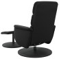 vidaXL Massagesessel mit Fußhocker Schwarz Kunstleder vidaXL Massagesessel mit Fußhocker Schwarz Kunstleder