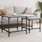 vidaXL Satztische 2 Stk. Grau Sonoma Holzwerkstoff vidaXL Satztische 2 Stk. Grau Sonoma Holzwerkstoff