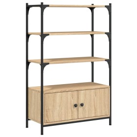vidaXL Bücherregal 3 Böden Sonoma-Eiche 70x30x109,5 cm Holzwerkstoff