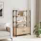 vidaXL Bücherregal 3 Böden Sonoma-Eiche 70x30x109,5 cm Holzwerkstoff vidaXL Bücherregal 3 Böden Sonoma-Eiche 70x30x109,5 cm Holzwerkstoff