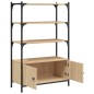 vidaXL Bücherregal 3 Böden Sonoma-Eiche 70x30x109,5 cm Holzwerkstoff vidaXL Bücherregal 3 Böden Sonoma-Eiche 70x30x109,5 cm Holzwerkstoff