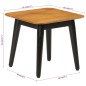 vidaXL Couchtisch 45x45x40 cm Massivholz Mango und Eisen vidaXL Couchtisch 45x45x40 cm Massivholz Mango und Eisen