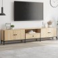 vidaXL TV-Schrank mit Schublade Sonoma-Eiche 200x25x44cm Holzwerkstoff vidaXL TV-Schrank mit Schublade Sonoma-Eiche 200x25x44cm Holzwerkstoff
