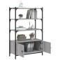 vidaXL Bücherregal 3 Fächer Grau Sonoma 70x30x109,5 cm Holzwerkstoff vidaXL Bücherregal 3 Fächer Grau Sonoma 70x30x109,5 cm Holzwerkstoff