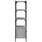 vidaXL Bücherregal 3 Fächer Grau Sonoma 70x30x109,5 cm Holzwerkstoff vidaXL Bücherregal 3 Fächer Grau Sonoma 70x30x109,5 cm Holzwerkstoff