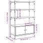 vidaXL Bücherregal 3 Fächer Grau Sonoma 70x30x109,5 cm Holzwerkstoff vidaXL Bücherregal 3 Fächer Grau Sonoma 70x30x109,5 cm Holzwerkstoff