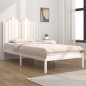 vidaXL Massivholzbett Weiß Kiefer 75x190 cm vidaXL Massivholzbett Weiß Kiefer 75x190 cm