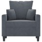 vidaXL Sessel Dunkelgrau 60 cm Samt vidaXL Sessel Dunkelgrau 60 cm Samt