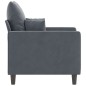 vidaXL Sessel Dunkelgrau 60 cm Samt vidaXL Sessel Dunkelgrau 60 cm Samt