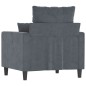 vidaXL Sessel Dunkelgrau 60 cm Samt vidaXL Sessel Dunkelgrau 60 cm Samt