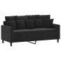 vidaXL 2-Sitzer-Sofa Schwarz 140 cm Samt vidaXL 2-Sitzer-Sofa Schwarz 140 cm Samt