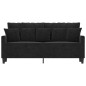 vidaXL 2-Sitzer-Sofa Schwarz 140 cm Samt vidaXL 2-Sitzer-Sofa Schwarz 140 cm Samt