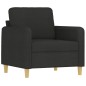 vidaXL Sessel Schwarz 60 cm Stoff vidaXL Sessel Schwarz 60 cm Stoff