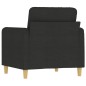 vidaXL Sessel Schwarz 60 cm Stoff vidaXL Sessel Schwarz 60 cm Stoff