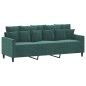 vidaXL 3-Sitzer-Sofa Dunkelgrün 180 cm Samt vidaXL 3-Sitzer-Sofa Dunkelgrün 180 cm Samt