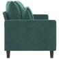 vidaXL 3-Sitzer-Sofa Dunkelgrün 180 cm Samt vidaXL 3-Sitzer-Sofa Dunkelgrün 180 cm Samt