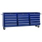 vidaXL Werkzeugschrank mit 5 Schubladen Blau 61,5x33x65,5 cm Stahl vidaXL Werkzeugschrank mit 5 Schubladen Blau 61,5x33x65,5 cm Stahl