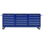 vidaXL Werkzeugschrank mit 5 Schubladen Blau 61,5x33x65,5 cm Stahl vidaXL Werkzeugschrank mit 5 Schubladen Blau 61,5x33x65,5 cm Stahl