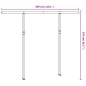 vidaXL Stützen für Markisen Weiß 300x245 cm Eisen vidaXL Stützen für Markisen Weiß 300x245 cm Eisen