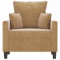 vidaXL Sessel Braun 60 cm Samt vidaXL Sessel Braun 60 cm Samt