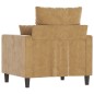 vidaXL Sessel Braun 60 cm Samt vidaXL Sessel Braun 60 cm Samt
