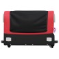 vidaXL Fahrradanhänger Schwarz und Rot 45 kg Eisen vidaXL Fahrradanhänger Schwarz und Rot 45 kg Eisen