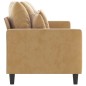 vidaXL 3-Sitzer-Sofa Braun 180 cm Samt vidaXL 3-Sitzer-Sofa Braun 180 cm Samt