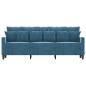 vidaXL 3-Sitzer-Sofa Blau 180 cm Samt vidaXL 3-Sitzer-Sofa Blau 180 cm Samt