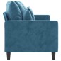 vidaXL 3-Sitzer-Sofa Blau 180 cm Samt vidaXL 3-Sitzer-Sofa Blau 180 cm Samt