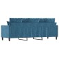 vidaXL 3-Sitzer-Sofa Blau 180 cm Samt vidaXL 3-Sitzer-Sofa Blau 180 cm Samt