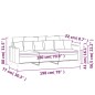 vidaXL 3-Sitzer-Sofa Blau 180 cm Samt vidaXL 3-Sitzer-Sofa Blau 180 cm Samt