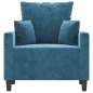 vidaXL Sessel Blau 60 cm Samt vidaXL Sessel Blau 60 cm Samt