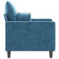 vidaXL Sessel Blau 60 cm Samt vidaXL Sessel Blau 60 cm Samt