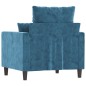 vidaXL Sessel Blau 60 cm Samt vidaXL Sessel Blau 60 cm Samt