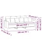 vidaXL 3-Sitzer-Sofa Weinrot 180 cm Samt vidaXL 3-Sitzer-Sofa Weinrot 180 cm Samt