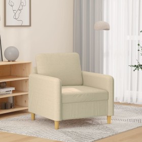 vidaXL Sessel Creme 60 cm Stoff