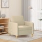 vidaXL Sessel Creme 60 cm Stoff vidaXL Sessel Creme 60 cm Stoff