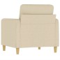 vidaXL Sessel Creme 60 cm Stoff vidaXL Sessel Creme 60 cm Stoff