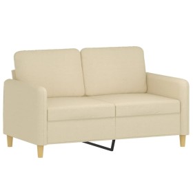 vidaXL 2-Sitzer-Sofa Creme 120 cm Stoff